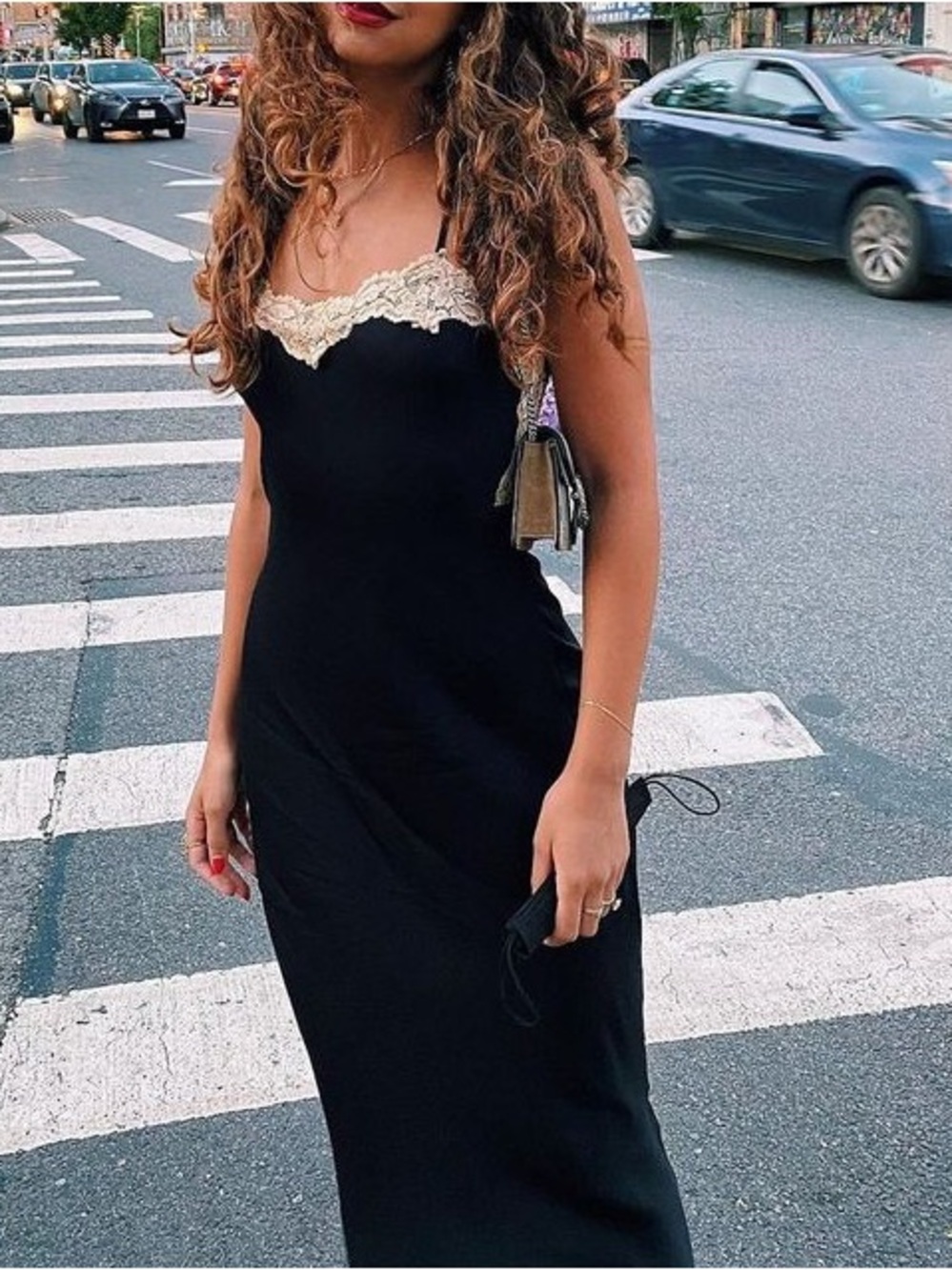 Vrg Girl Learn French Midi Slip Dress Backless
